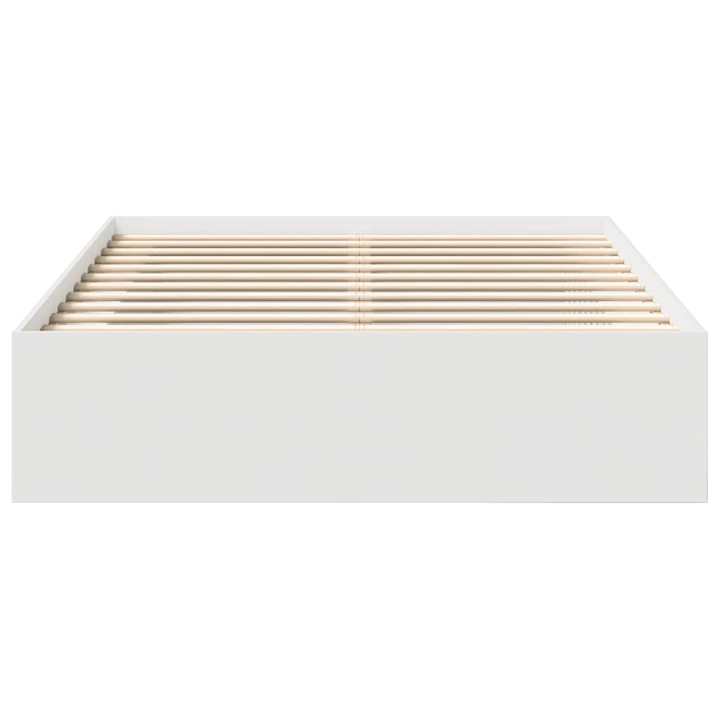 Bed Frame without Mattress White 120x200 cm