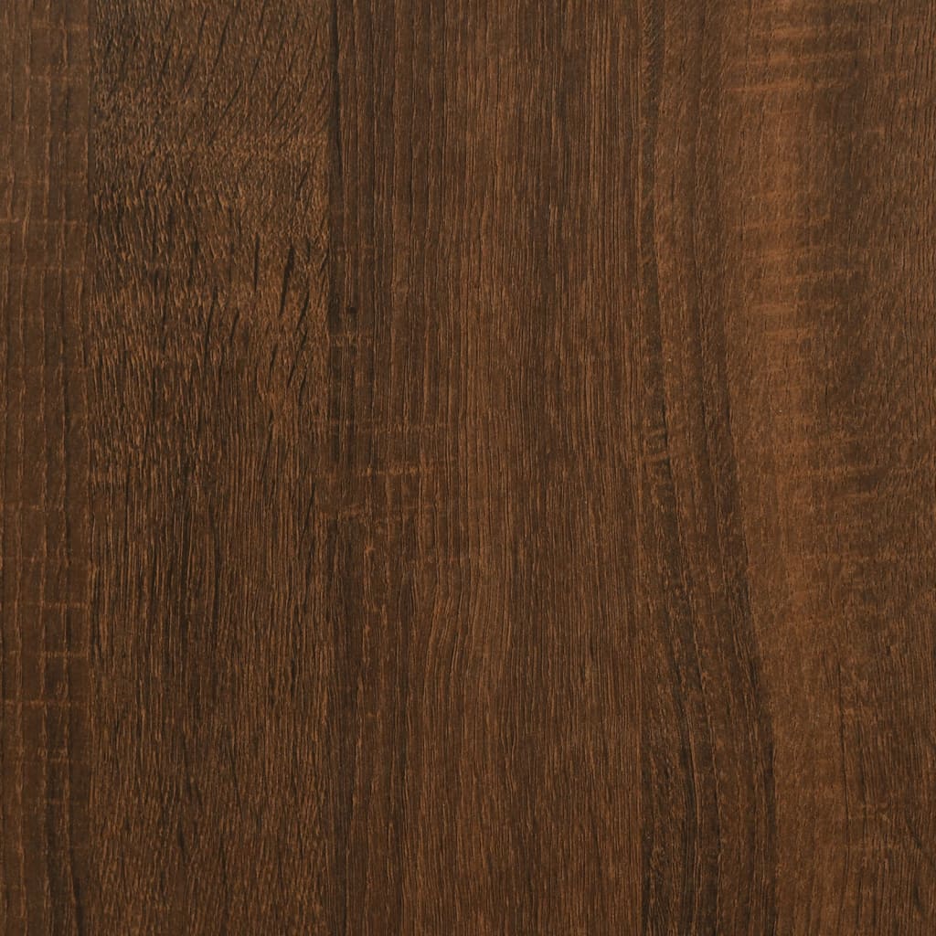 Storage Bench Brown Oak 82x42x46 cm Engineered Wood