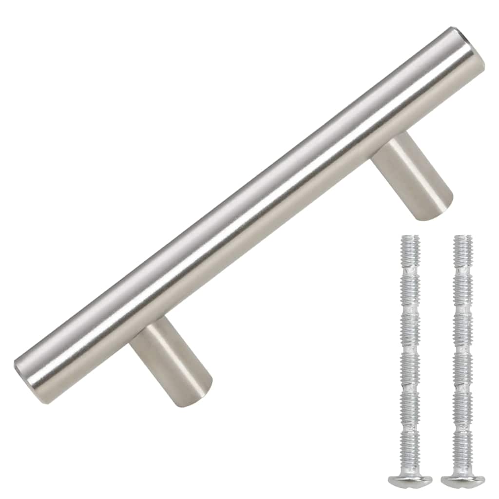 Cabinet Handles 10 pcs Silver 64 mm Stainless Steel
