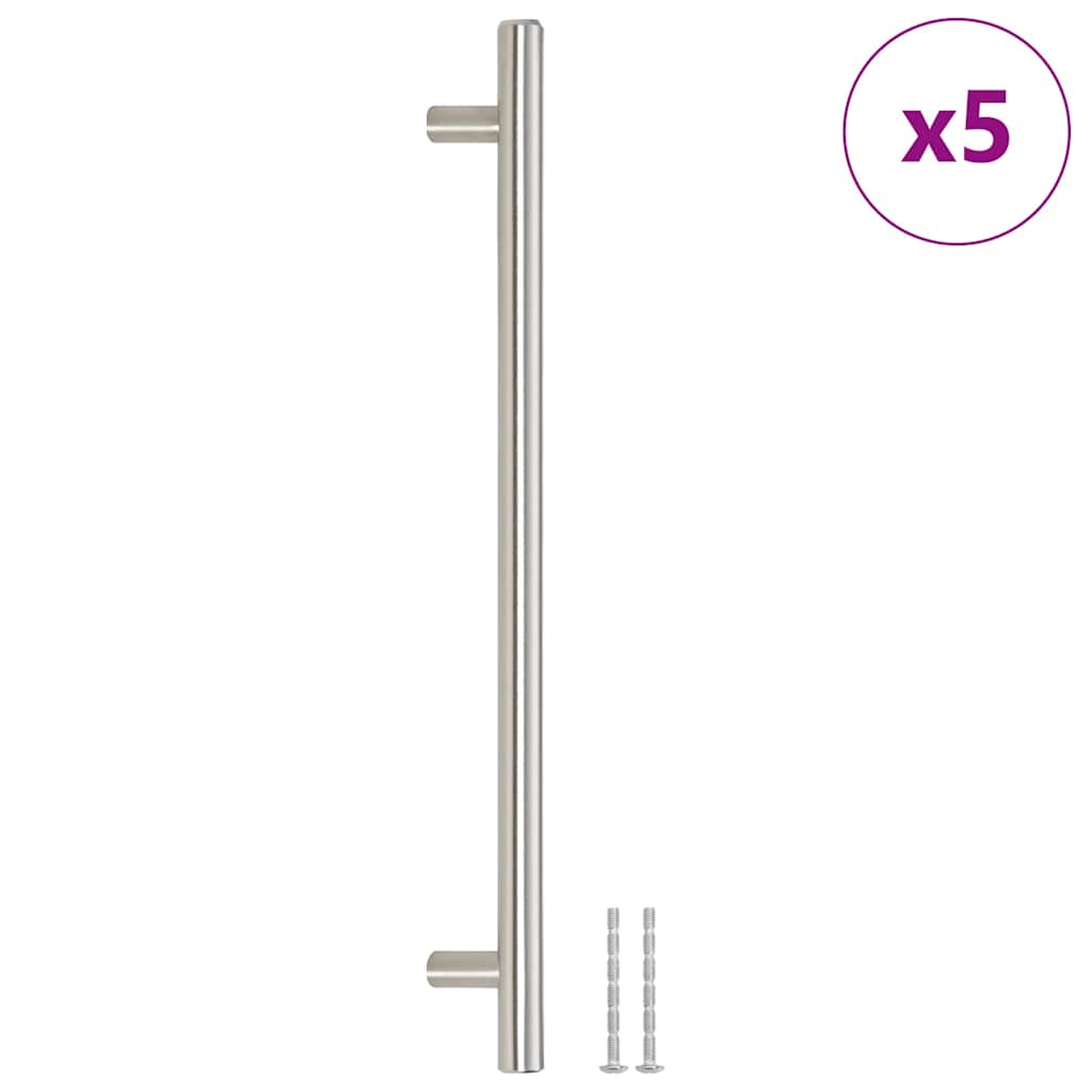 Cabinet Handles 5 pcs Silver 224 mm Stainless Steel