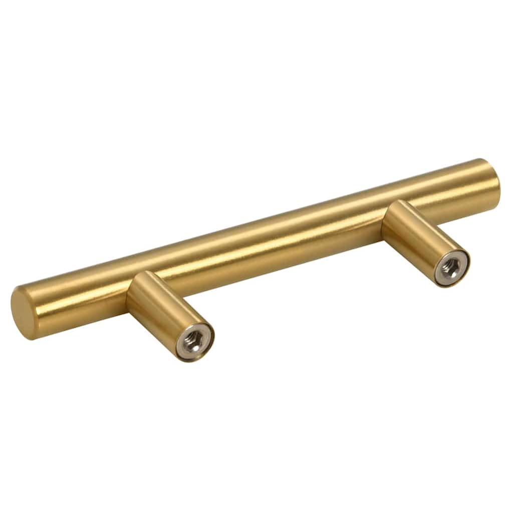 Cabinet Handles 10 pcs Gold 64 mm Stainless Steel