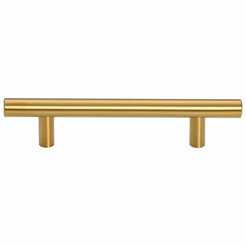 Cabinet Handles 10 pcs Gold 96 mm Stainless Steel