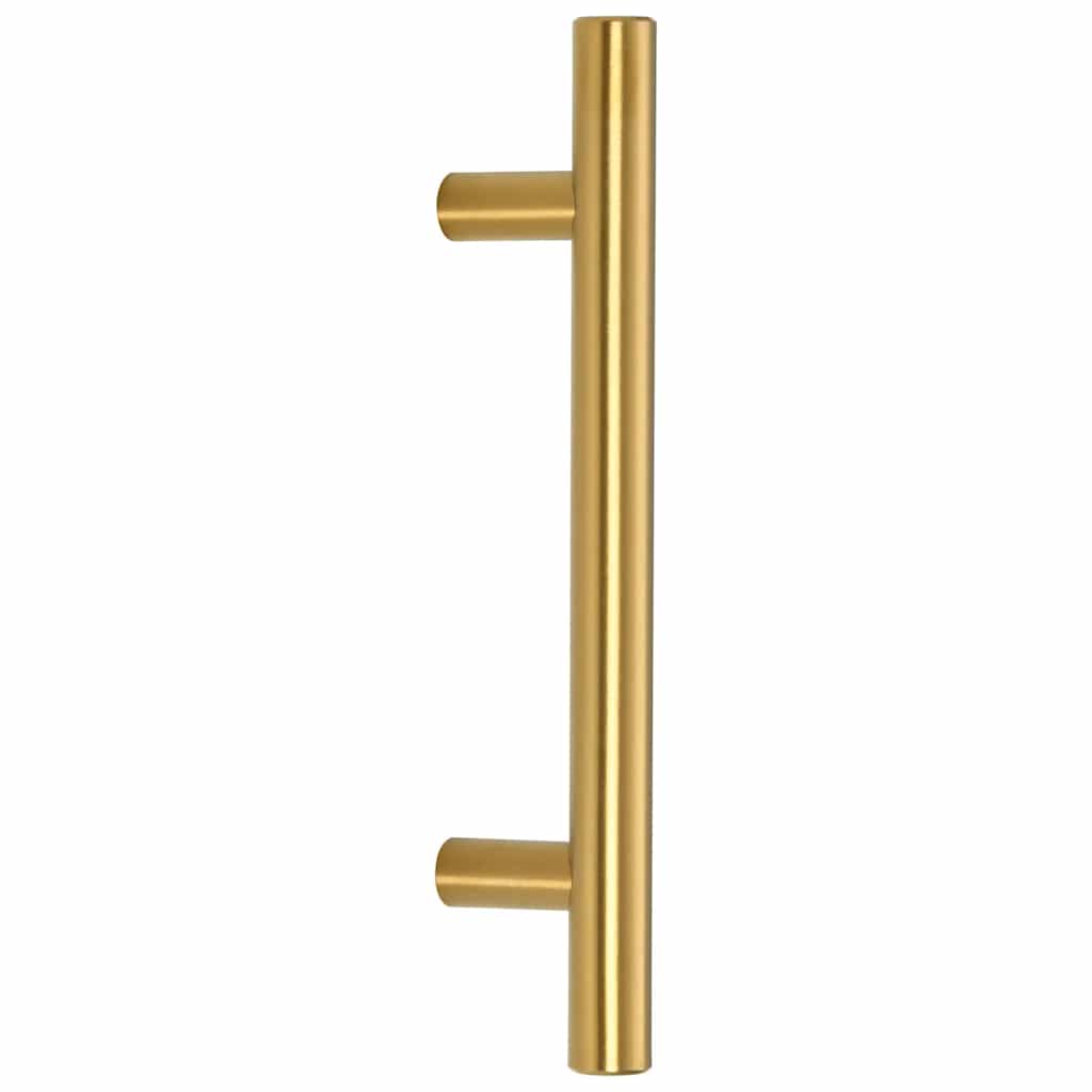 Cabinet Handles 10 pcs Gold 96 mm Stainless Steel