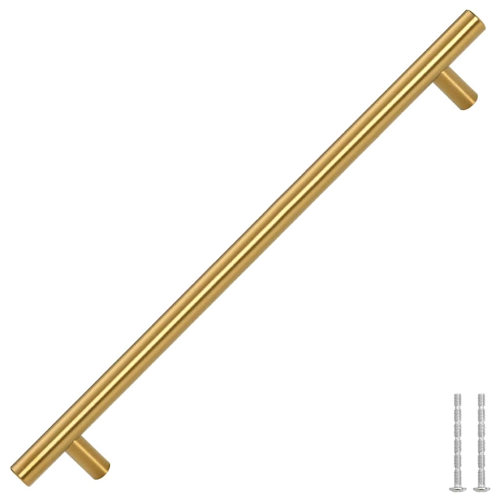 Cabinet Handles 5 pcs Gold 224 mm Stainless Steel