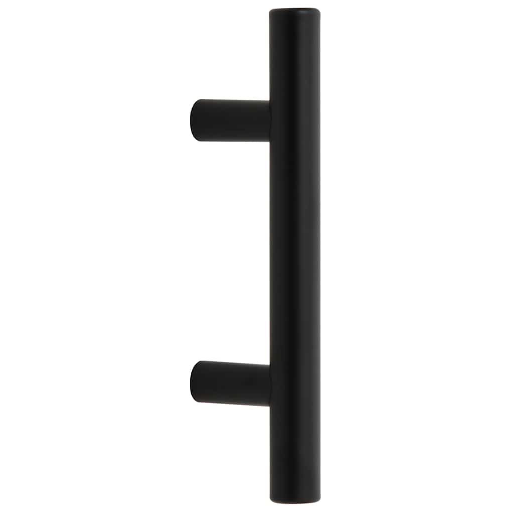 Cabinet Handles 10 pcs Black 64 mm Stainless Steel