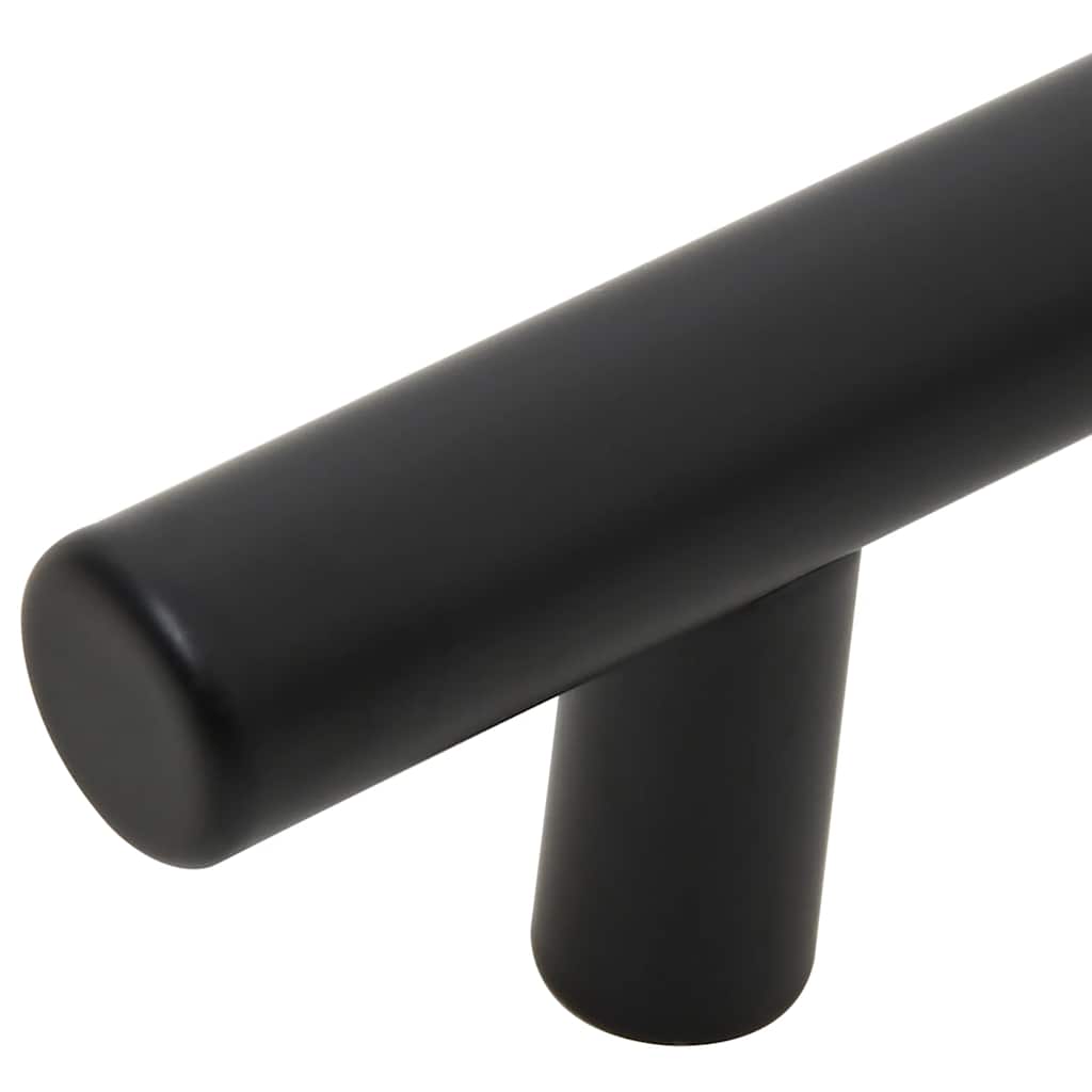 Cabinet Handles 10 pcs Black 64 mm Stainless Steel