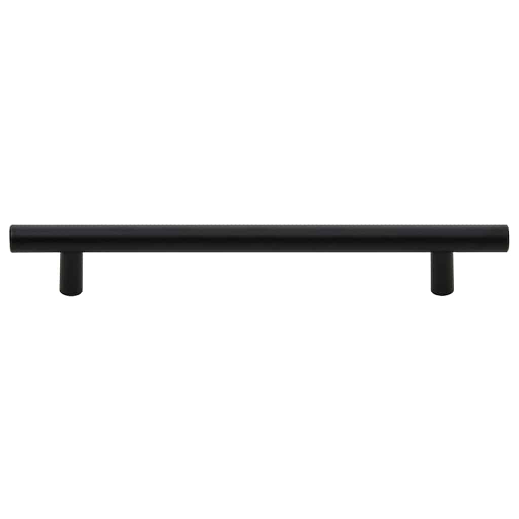 Cabinet Handles 10 pcs Black 160 mm Stainless Steel