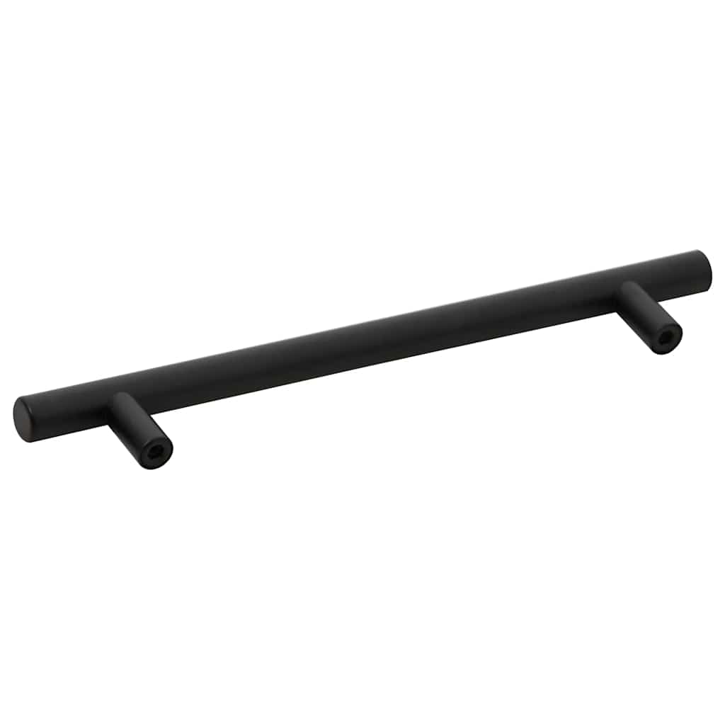 Cabinet Handles 10 pcs Black 160 mm Stainless Steel