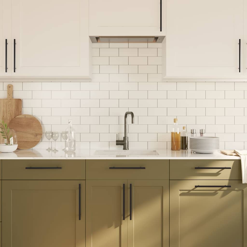 Cabinet Handles 5 pcs Black 192 mm Stainless Steel