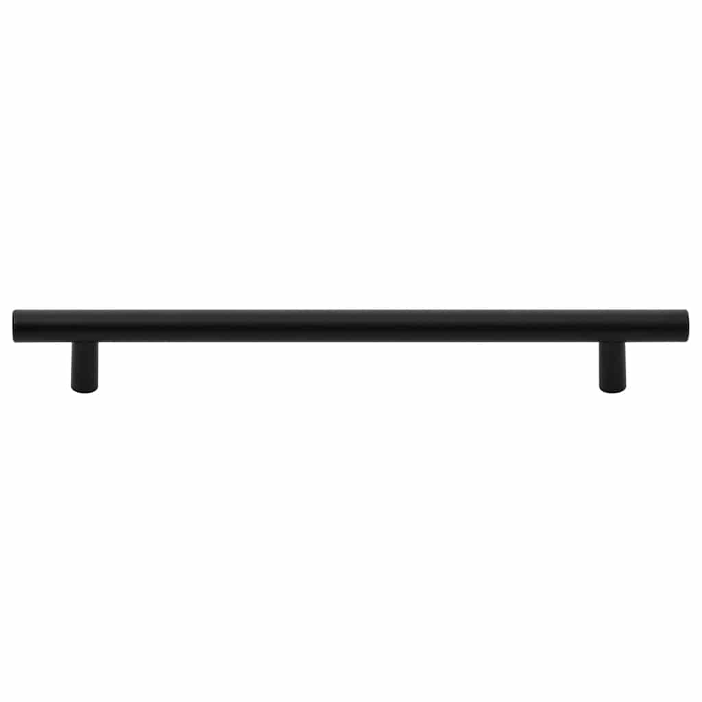 Cabinet Handles 5 pcs Black 192 mm Stainless Steel
