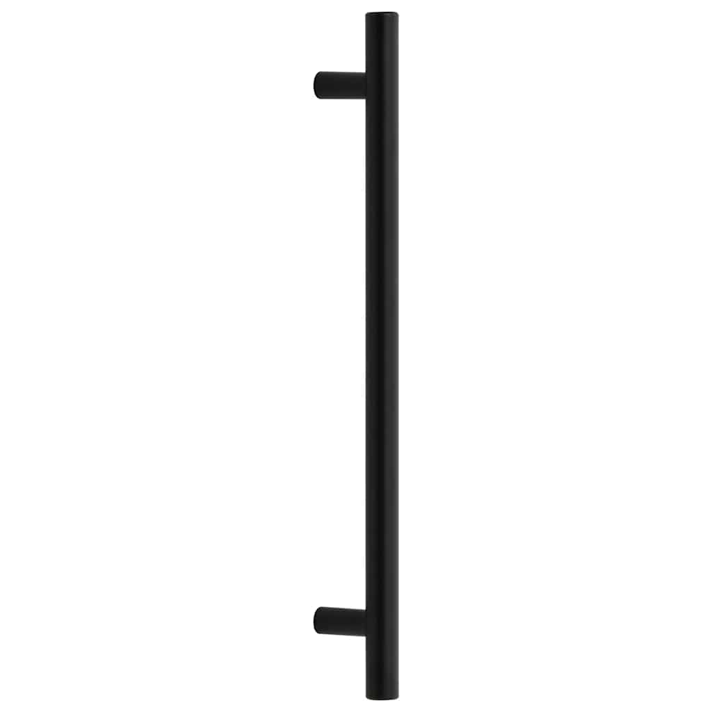 Cabinet Handles 5 pcs Black 192 mm Stainless Steel