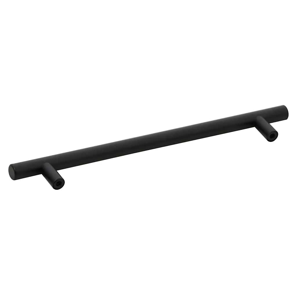 Cabinet Handles 5 pcs Black 192 mm Stainless Steel