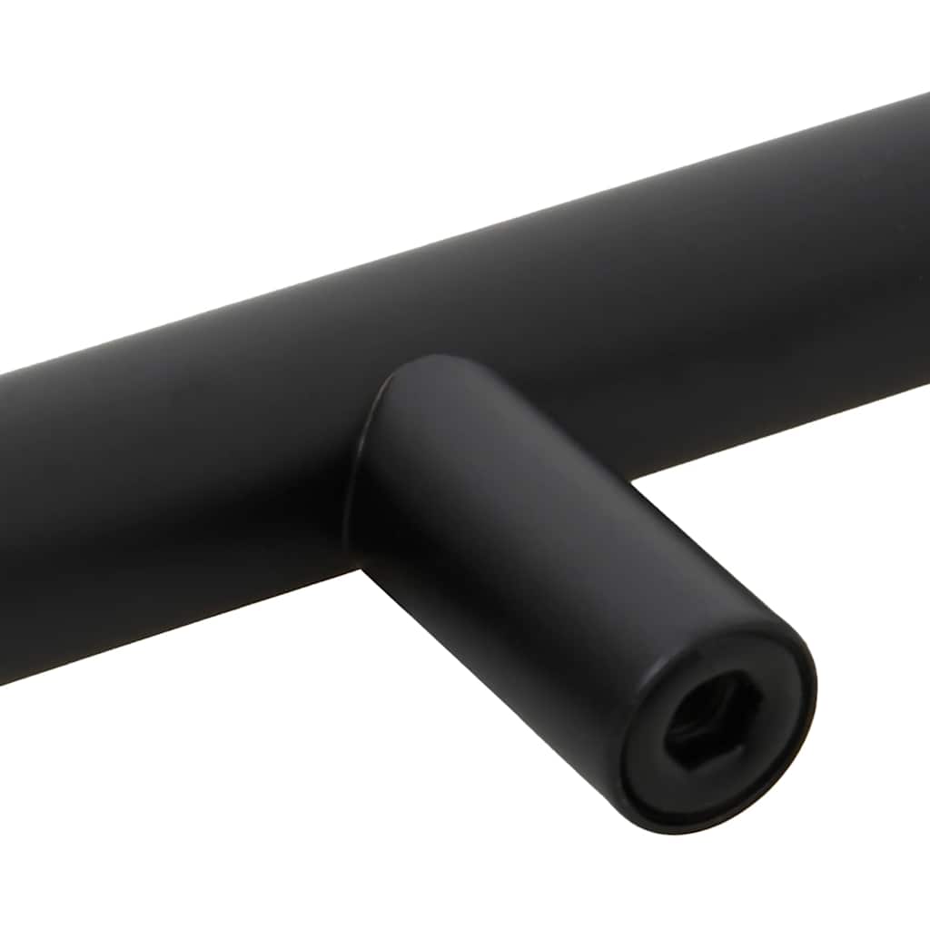 Cabinet Handles 5 pcs Black 192 mm Stainless Steel