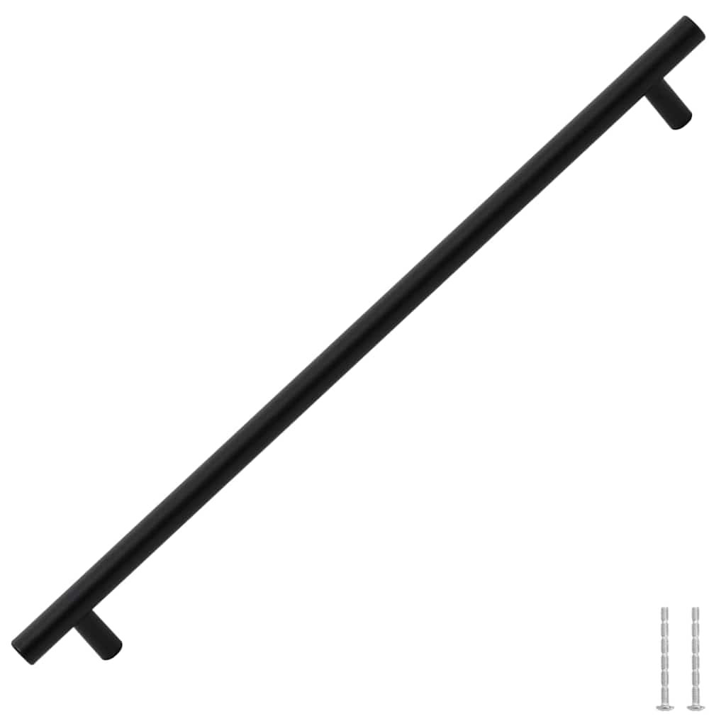 Cabinet Handles 5 pcs Black 480 mm Stainless Steel