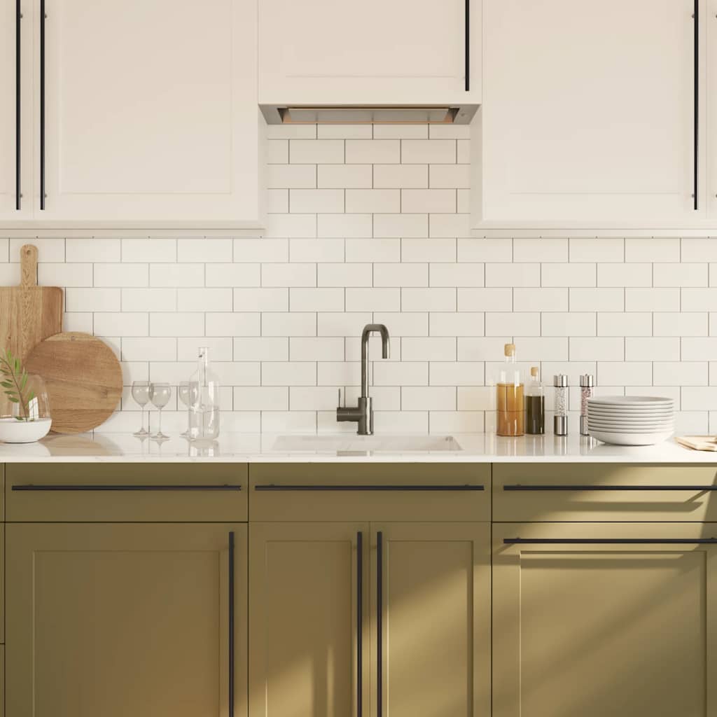 Cabinet Handles 5 pcs Black 480 mm Stainless Steel
