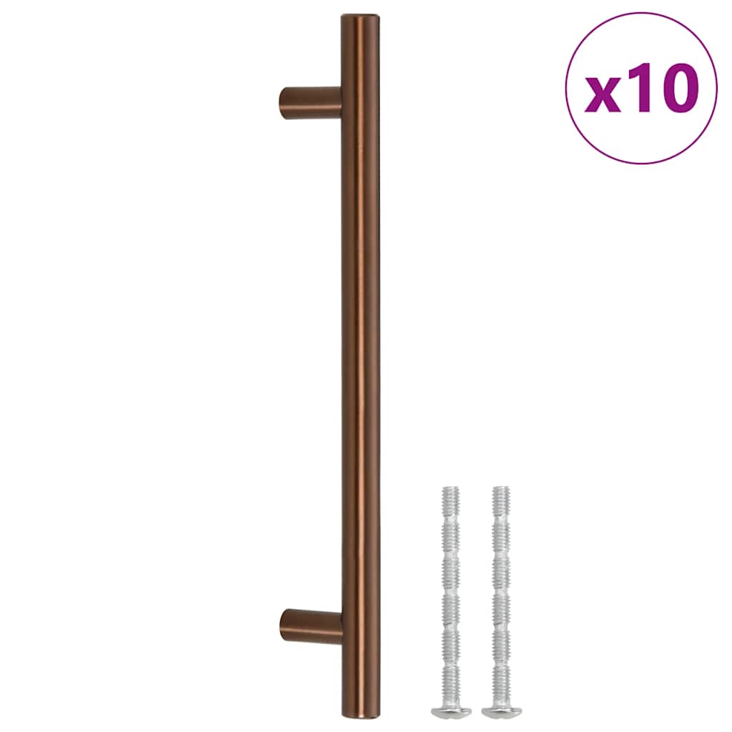Cabinet Handles 10 pcs Bronze 160 mm Stainless Steel