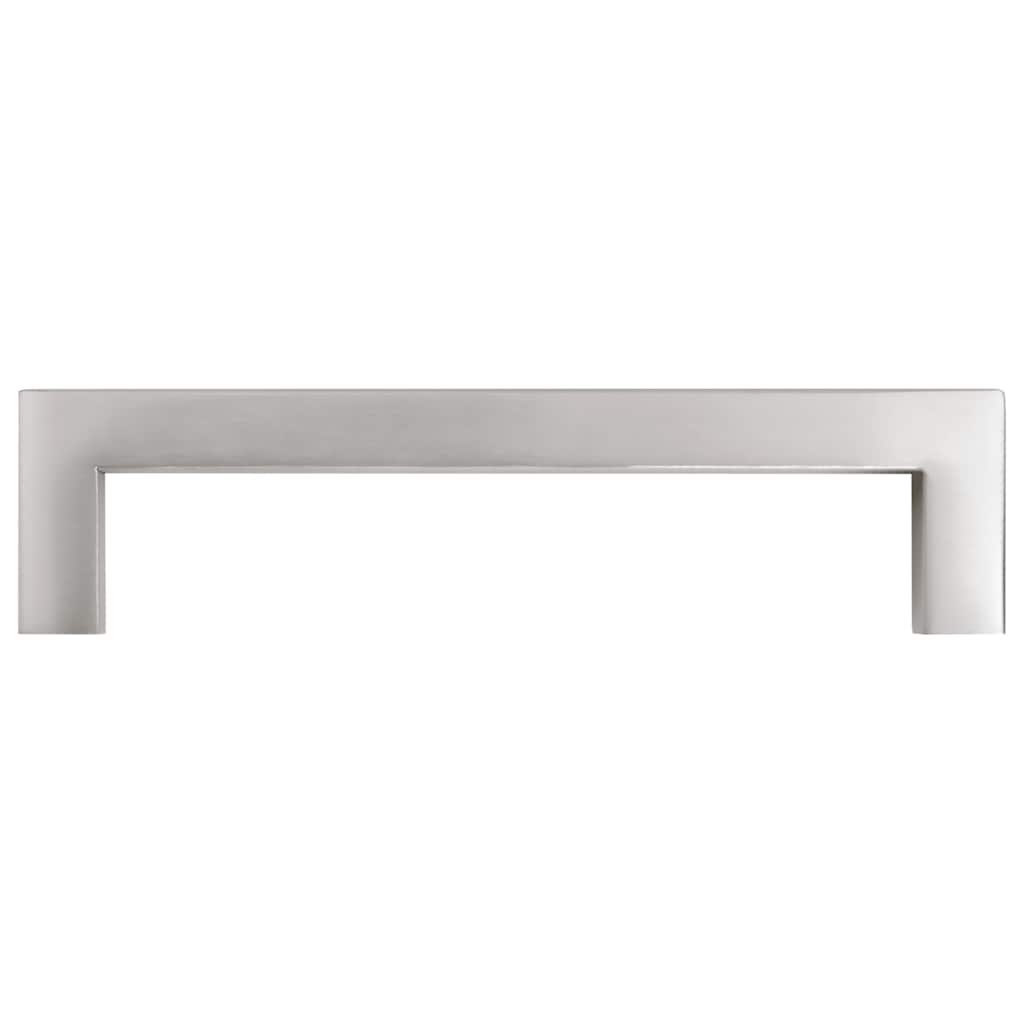 Cabinet Handles 10 pcs Silver 128 mm Stainless Steel