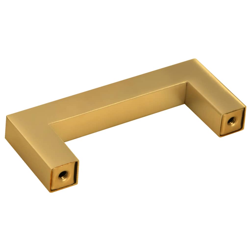 Cabinet Handles 10 pcs Gold 64 mm Stainless Steel
