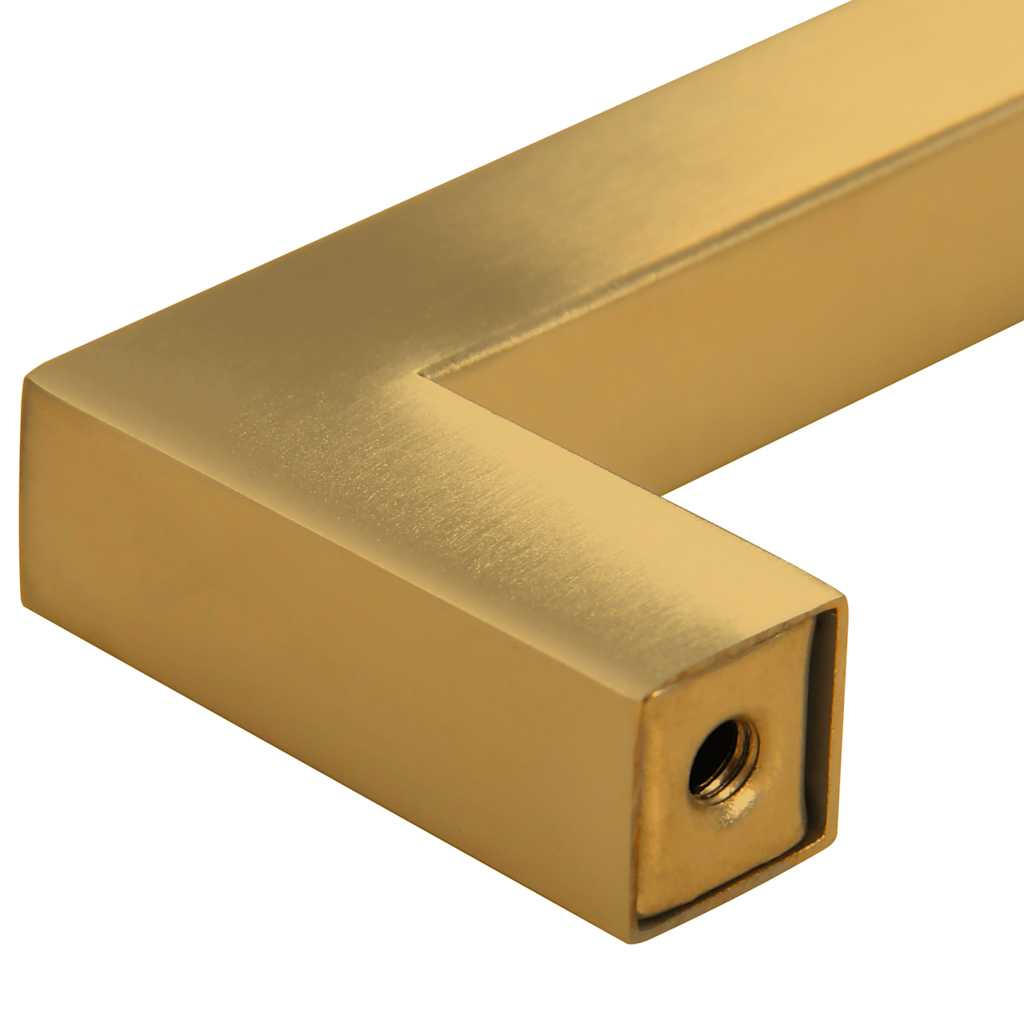 Cabinet Handles 10 pcs Gold 64 mm Stainless Steel