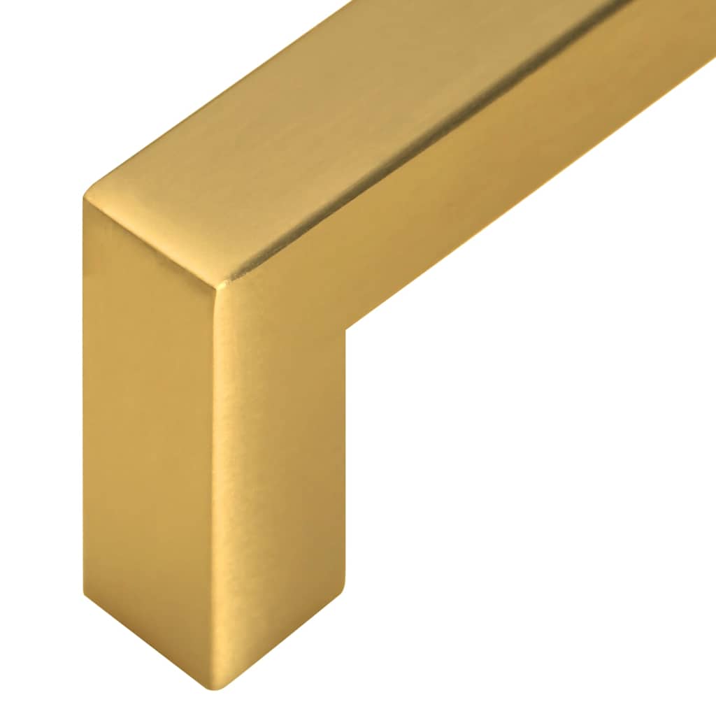 Cabinet Handles 10 pcs Gold 64 mm Stainless Steel