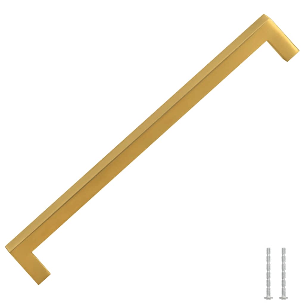 Cabinet Handles 5 pcs Gold 224 mm Stainless Steel