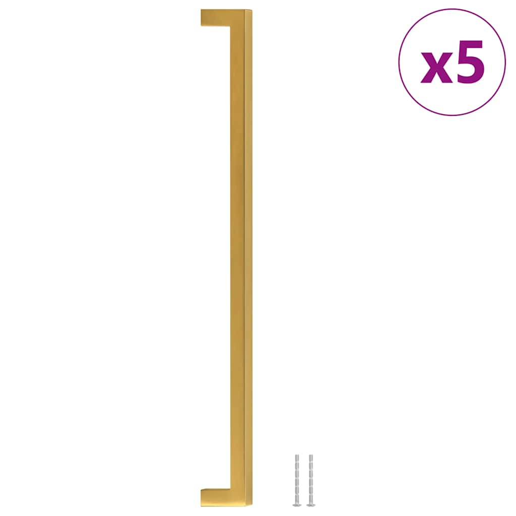 Cabinet Handles 5 pcs Gold 320 mm Stainless Steel