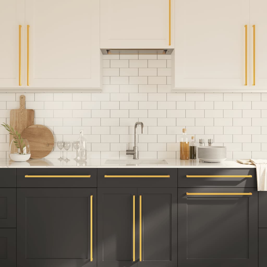 Cabinet Handles 5 pcs Gold 480 mm Stainless Steel