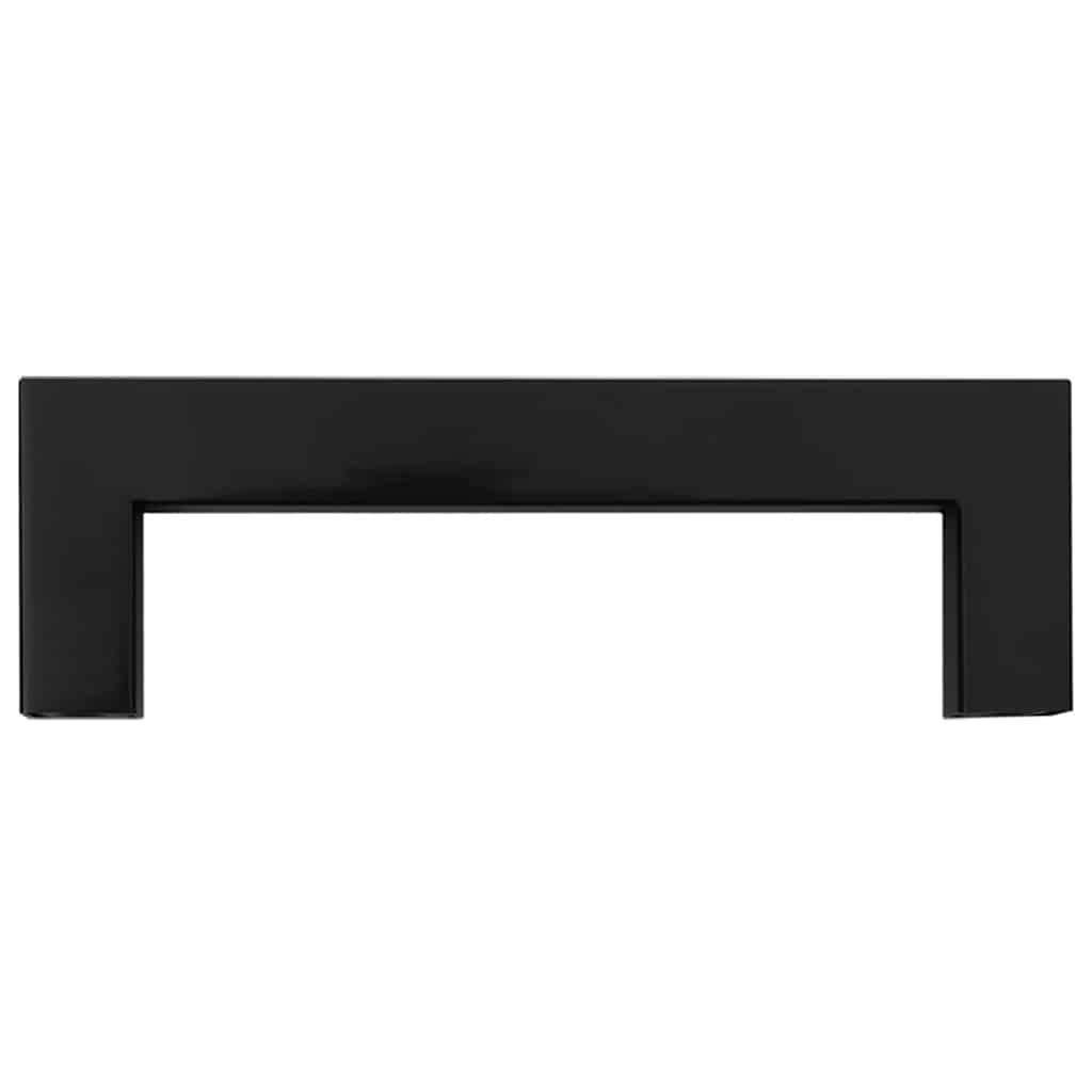 Cabinet Handles 10 pcs Black 96 mm Stainless Steel