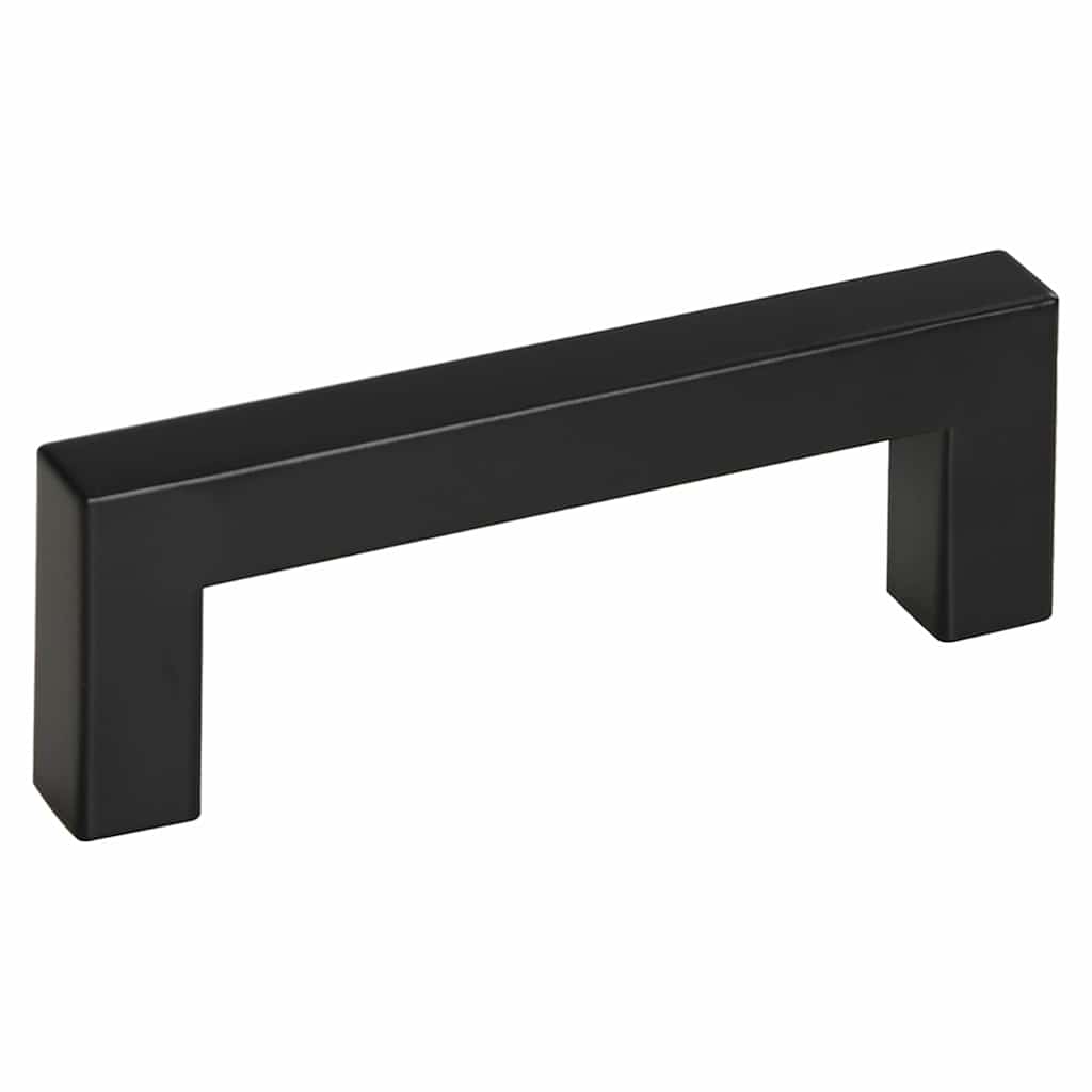 Cabinet Handles 10 pcs Black 96 mm Stainless Steel