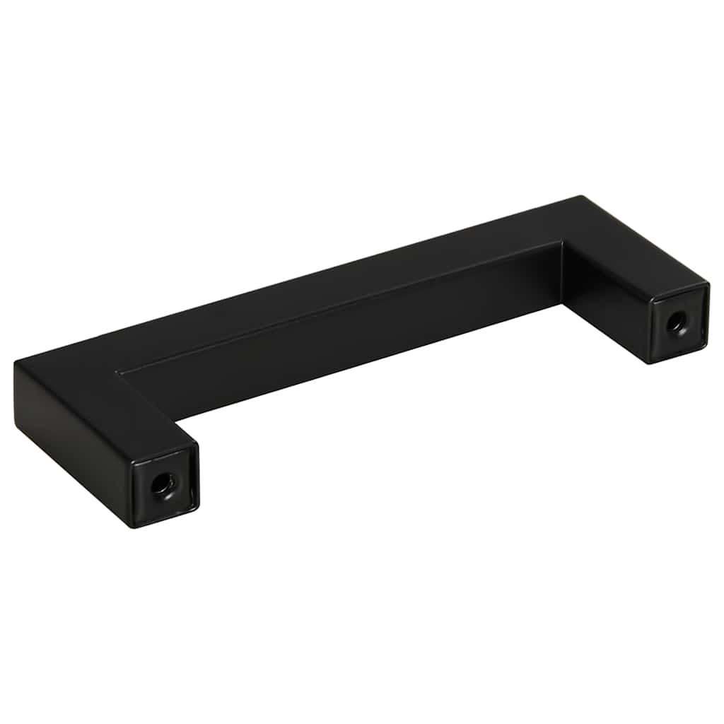 Cabinet Handles 10 pcs Black 96 mm Stainless Steel