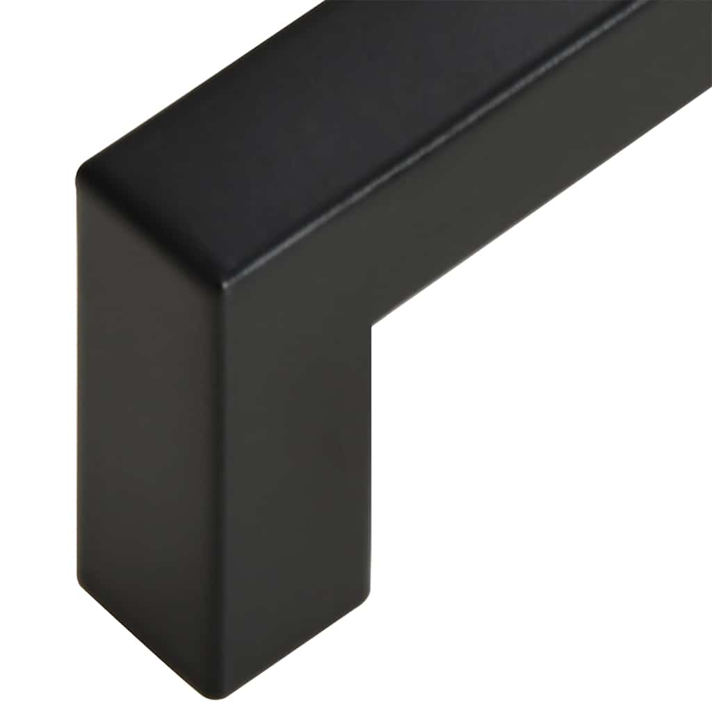 Cabinet Handles 10 pcs Black 96 mm Stainless Steel
