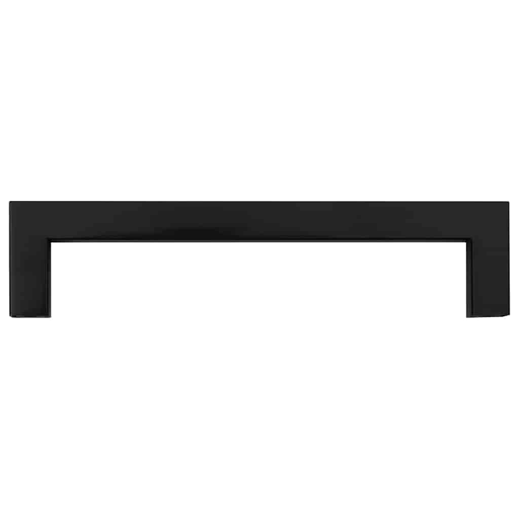 Cabinet Handles 10 pcs Black 128 mm Stainless Steel