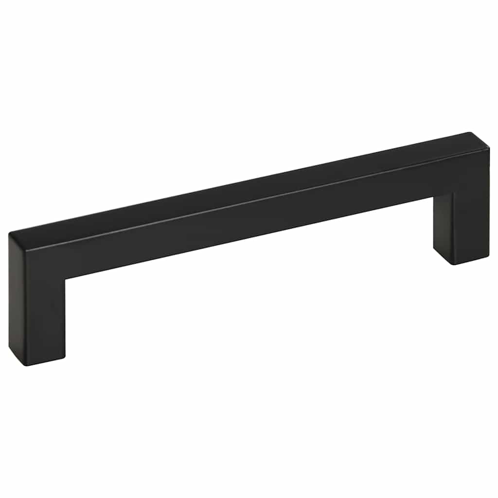 Cabinet Handles 10 pcs Black 128 mm Stainless Steel