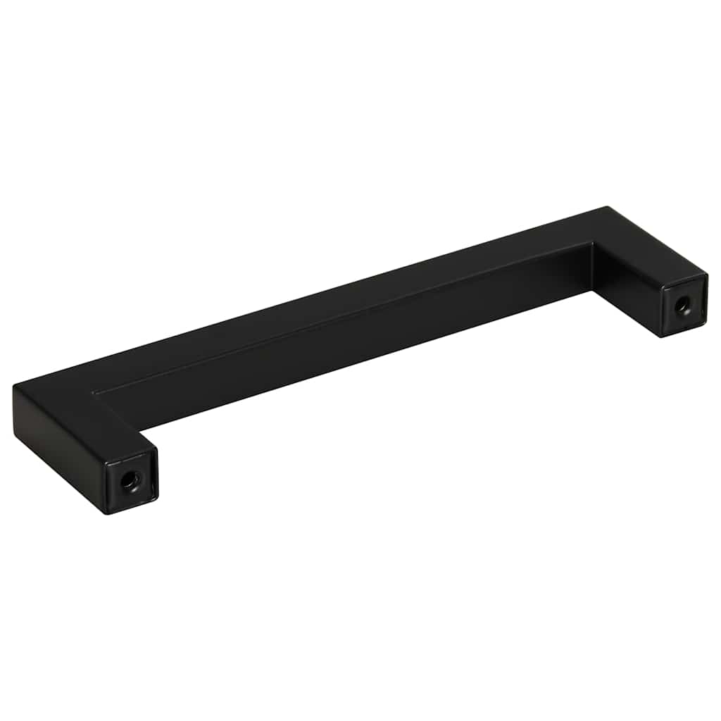 Cabinet Handles 10 pcs Black 128 mm Stainless Steel