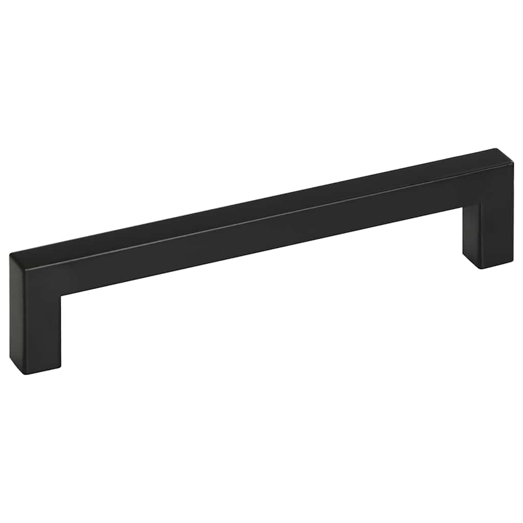 Cabinet Handles 10 pcs Black 160 mm Stainless Steel