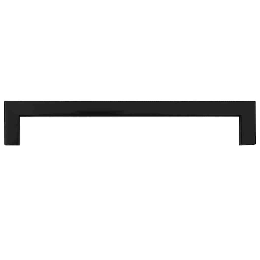 Cabinet Handles 5 pcs Black 192 mm Stainless Steel