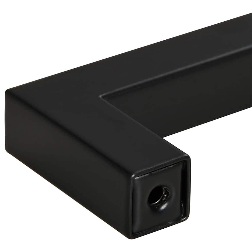 Cabinet Handles 5 pcs Black 192 mm Stainless Steel