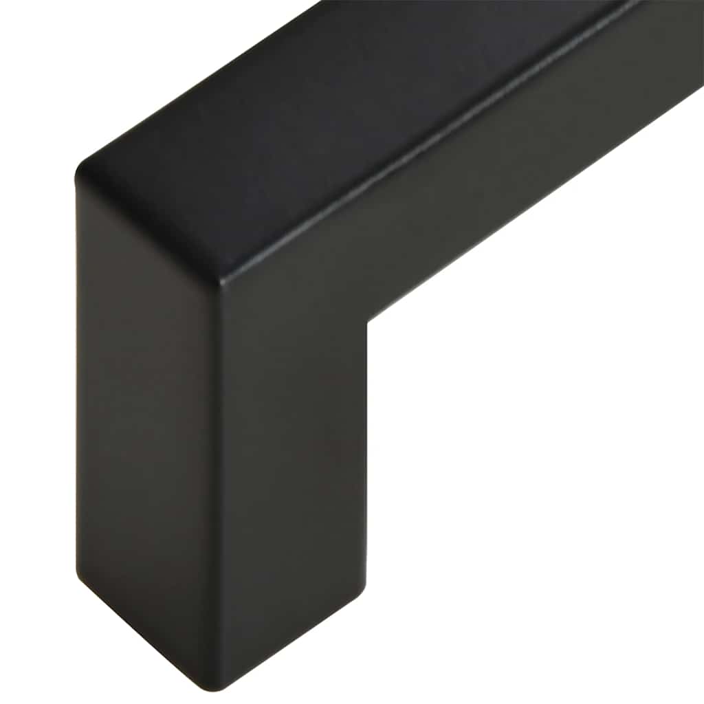 Cabinet Handles 5 pcs Black 192 mm Stainless Steel