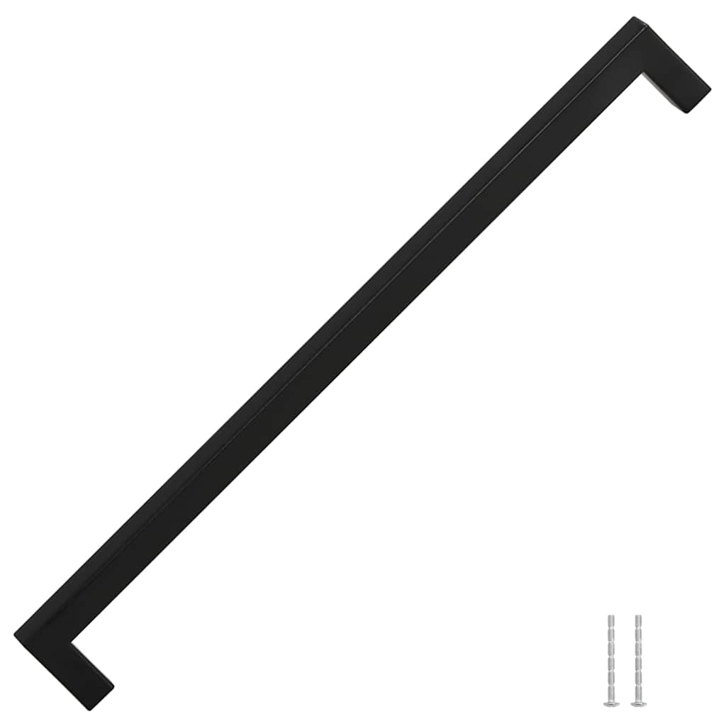 Cabinet Handles 5 pcs Black 320 mm Stainless Steel