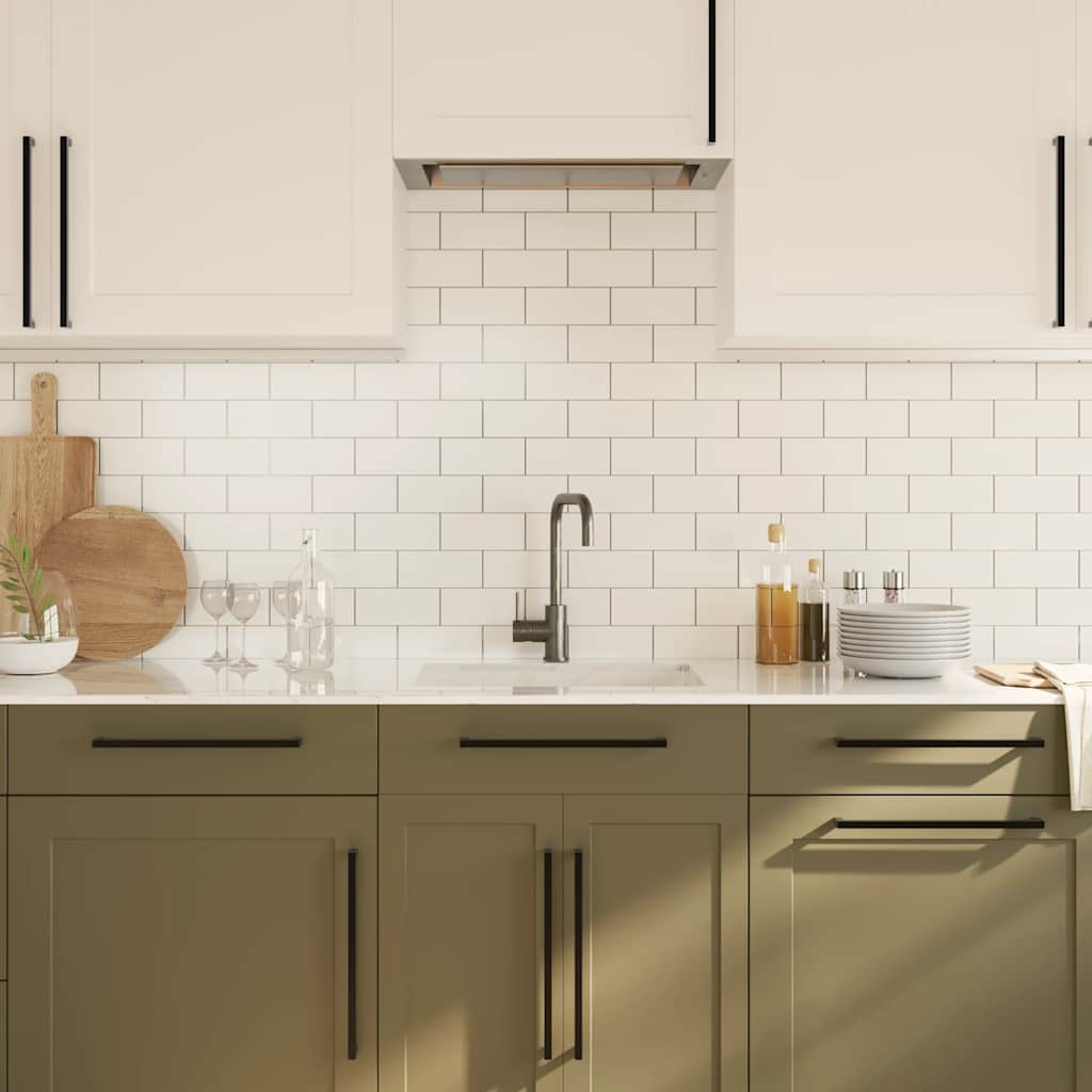Cabinet Handles 5 pcs Black 320 mm Stainless Steel