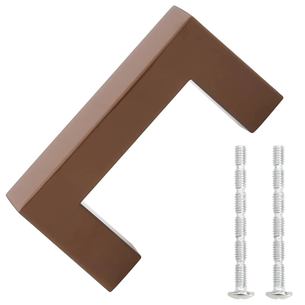 Cabinet Handles 10 pcs Bronze 64 mm Stainless Steel
