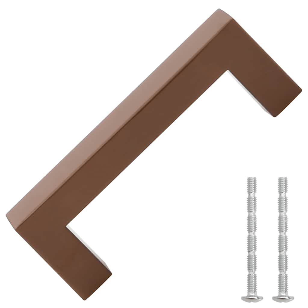 Cabinet Handles 10 pcs Bronze 96 mm Stainless Steel