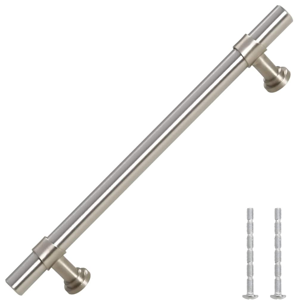 Cabinet Handles 10 pcs Silver 128 mm Stainless Steel