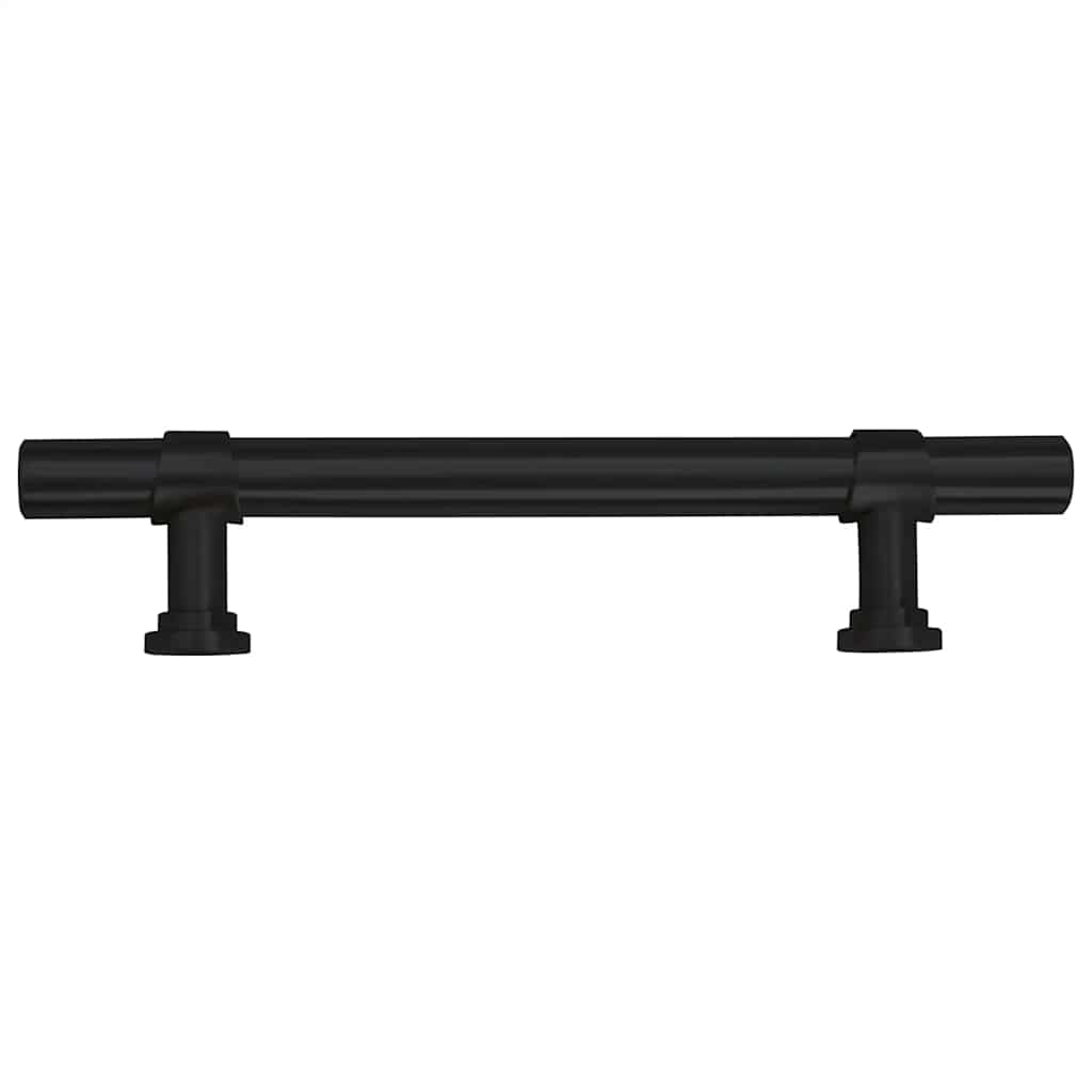 Cabinet Handles 10 pcs Black 96 mm Stainless Steel