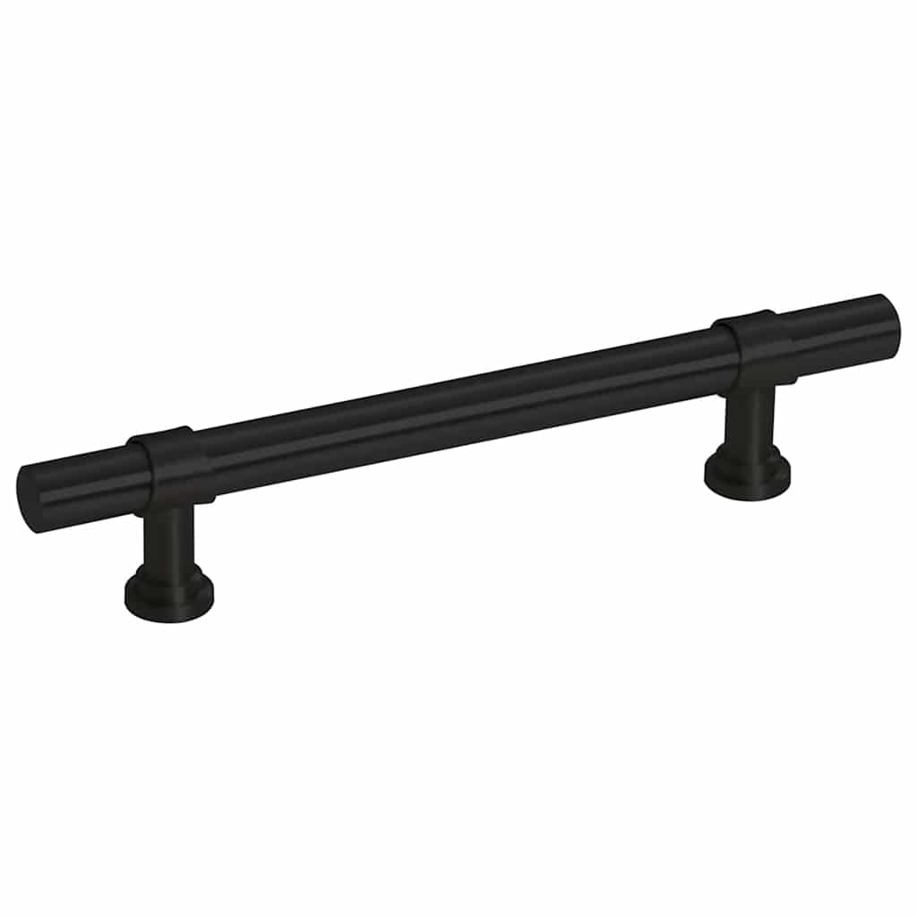 Cabinet Handles 10 pcs Black 96 mm Stainless Steel