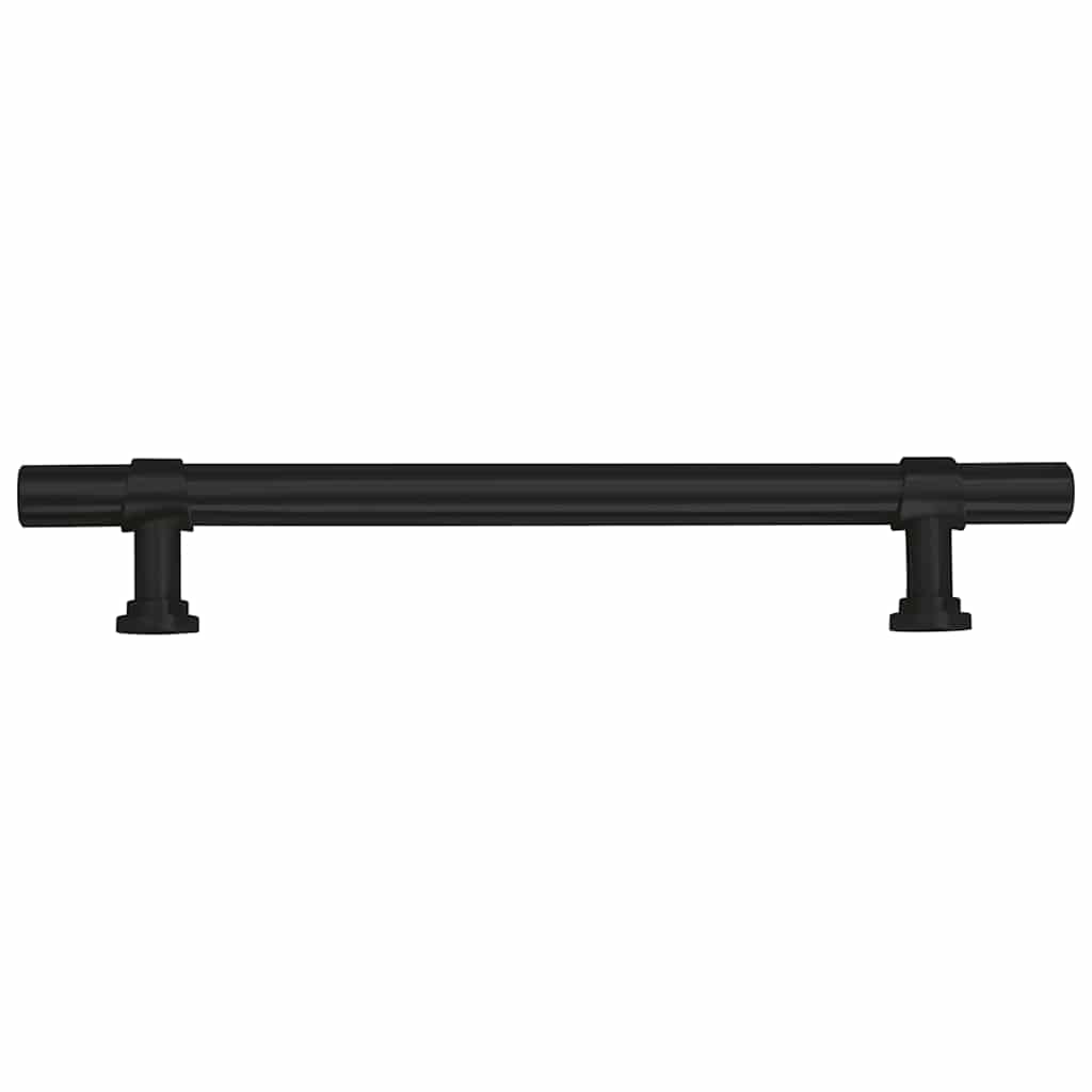 Cabinet Handles 10 pcs Black 128 mm Stainless Steel