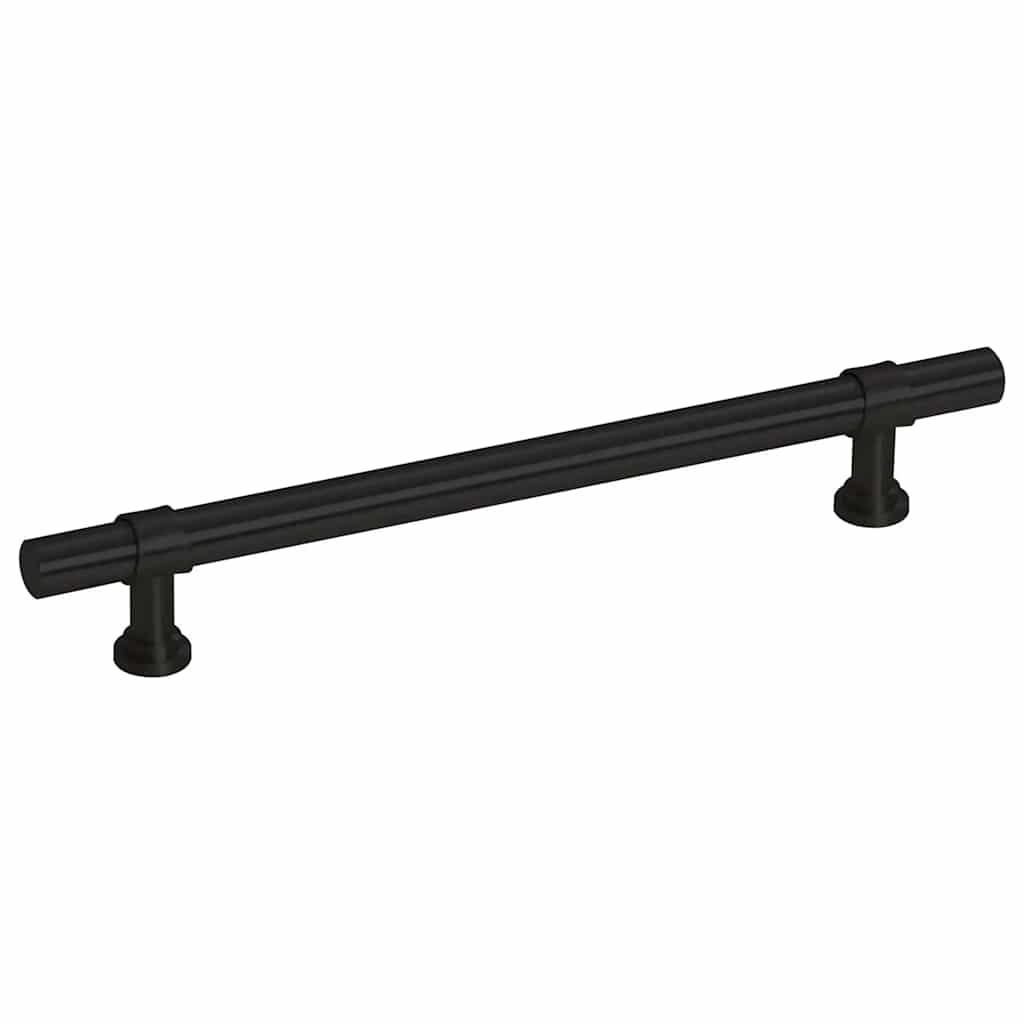 Cabinet Handles 10 pcs Black 128 mm Stainless Steel