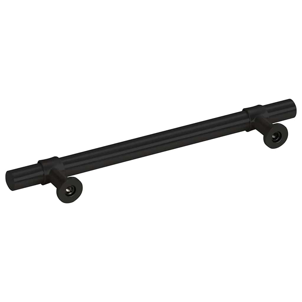 Cabinet Handles 10 pcs Black 128 mm Stainless Steel