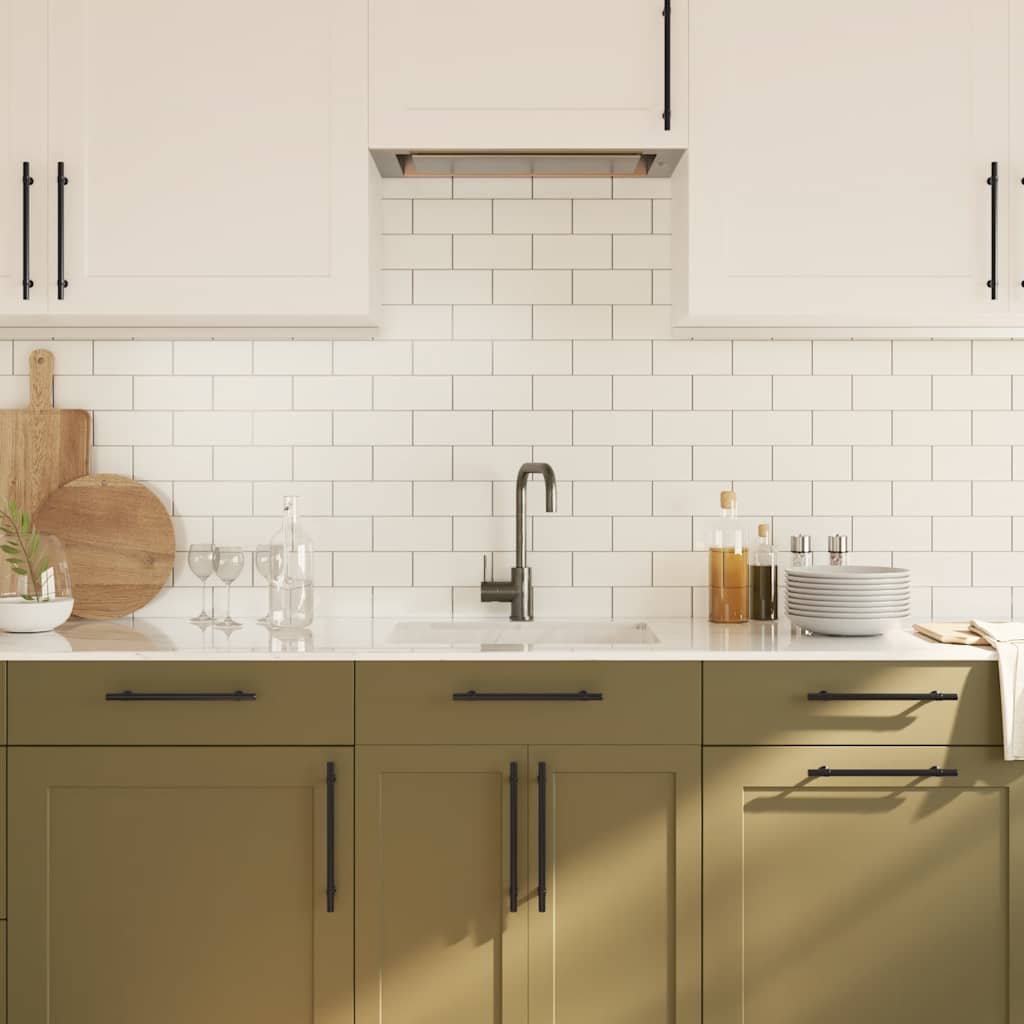 Cabinet Handles 5 pcs Black 192 mm Stainless Steel
