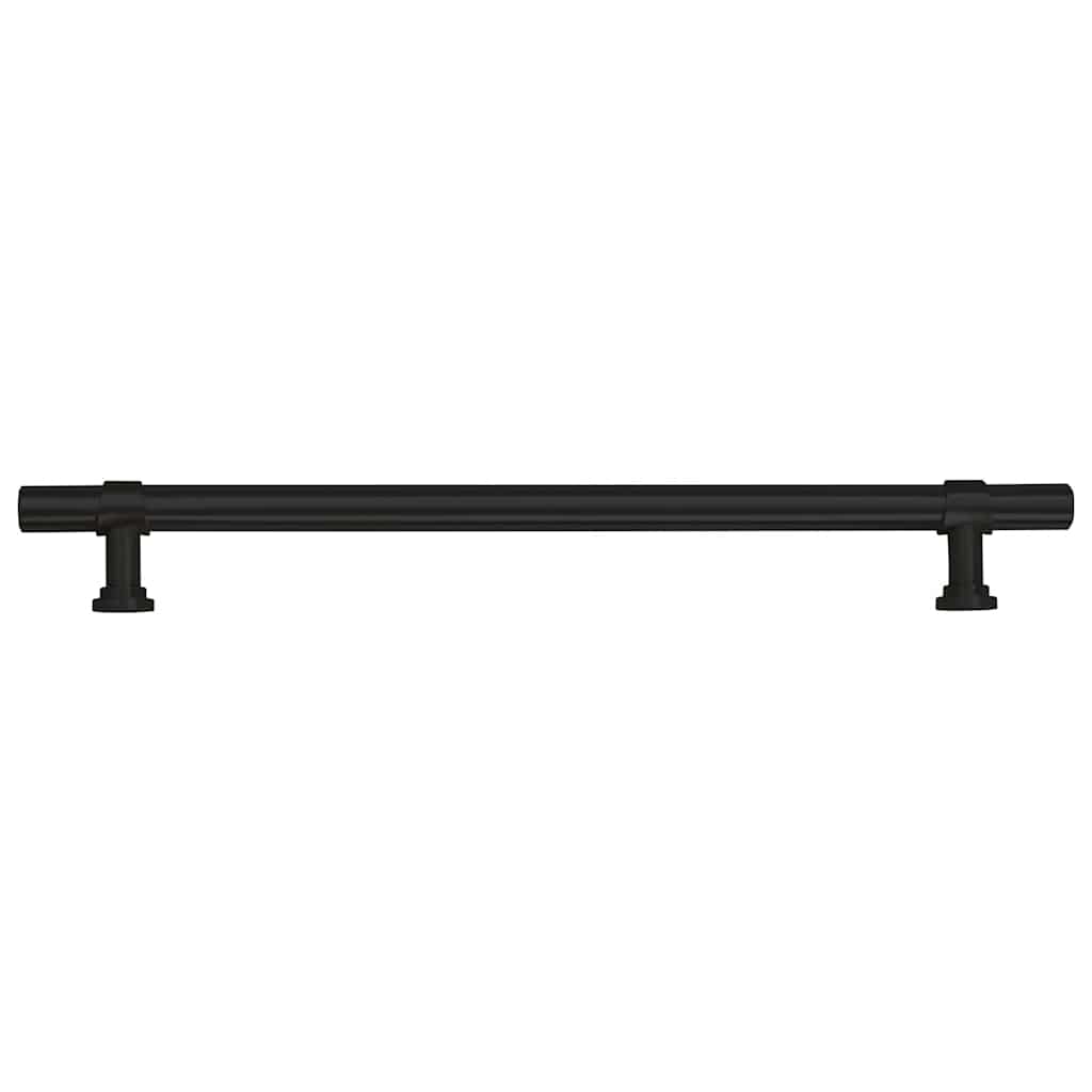 Cabinet Handles 5 pcs Black 192 mm Stainless Steel